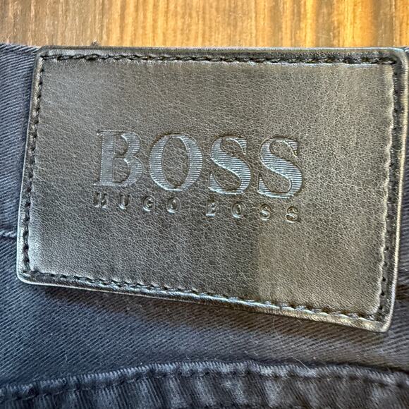 Boss Hugo Boss Black Brushed Denim Jeans Size 32 - Picture 8 of 11